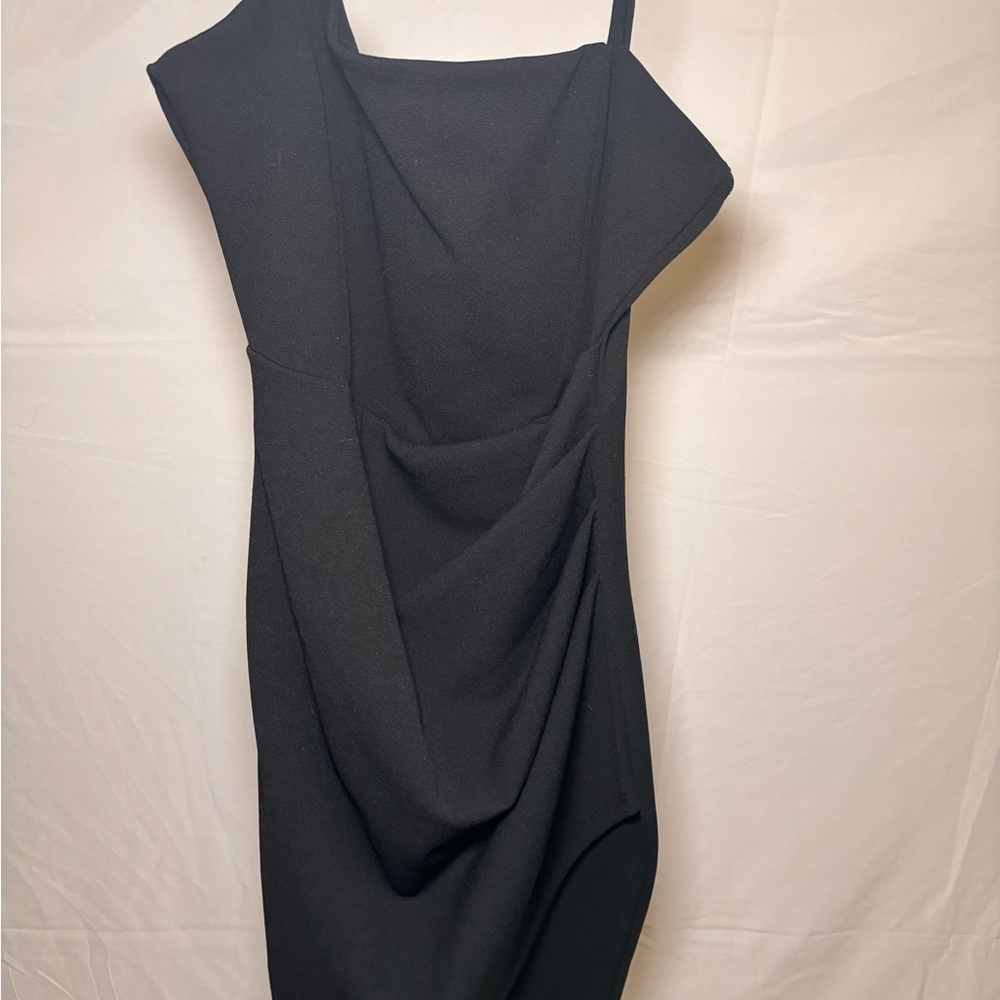 Windsor Black One Shoulder Dress
